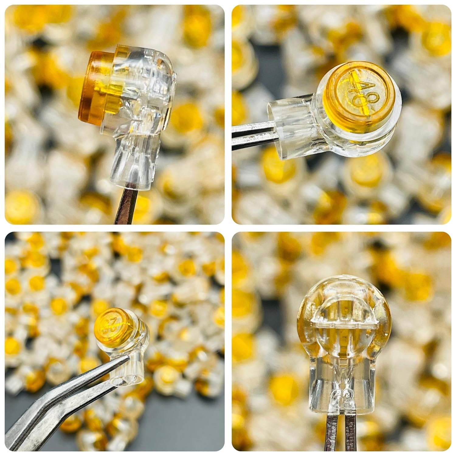 50 PCS Copper Butt Splice Connectors – Gel-Filled & Waterproof for Low Voltage