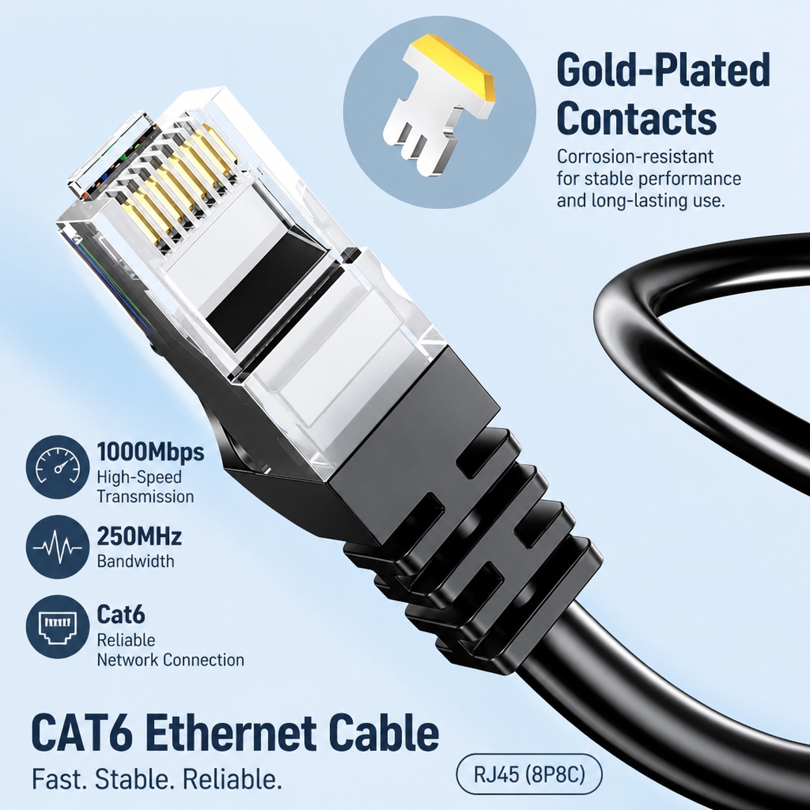 Buy Essager Cat6 Ethernet Cable UTP RJ45 Network Patch Cord for Laptop Router