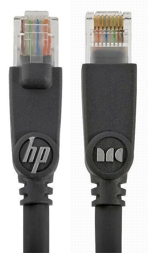 HP Monster Cable XLN700 High Speed CAT 5 Black Ethernet 3′ Patch 122254 RETAIL🆕