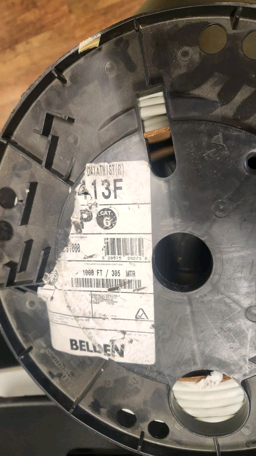 Belden 2413F Plenum F/UTP Category 6+ Plenum WHITE 730FT 10GIG
