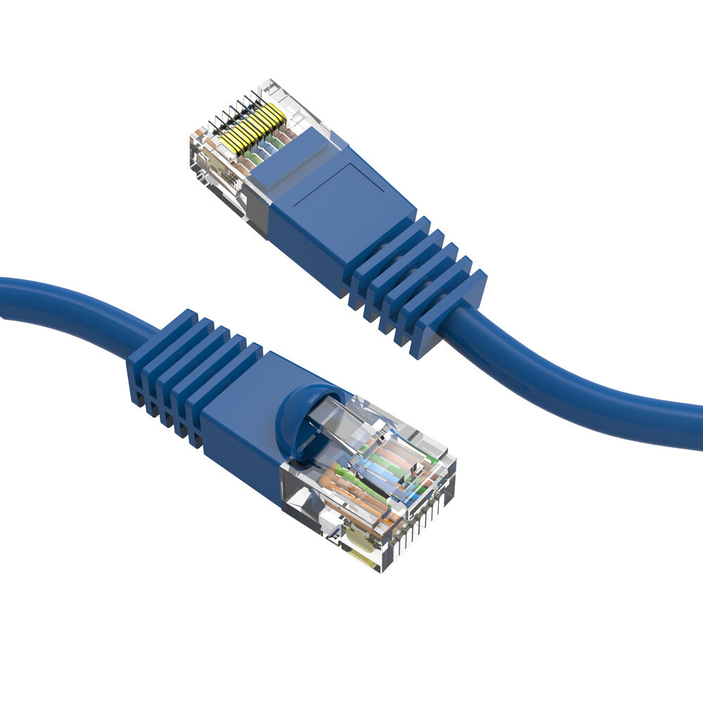 10 Pack 6 INCH Cat6 Gigabit Ethernet Patch Cord 9 Colors 24AWG Pure Copper Cable