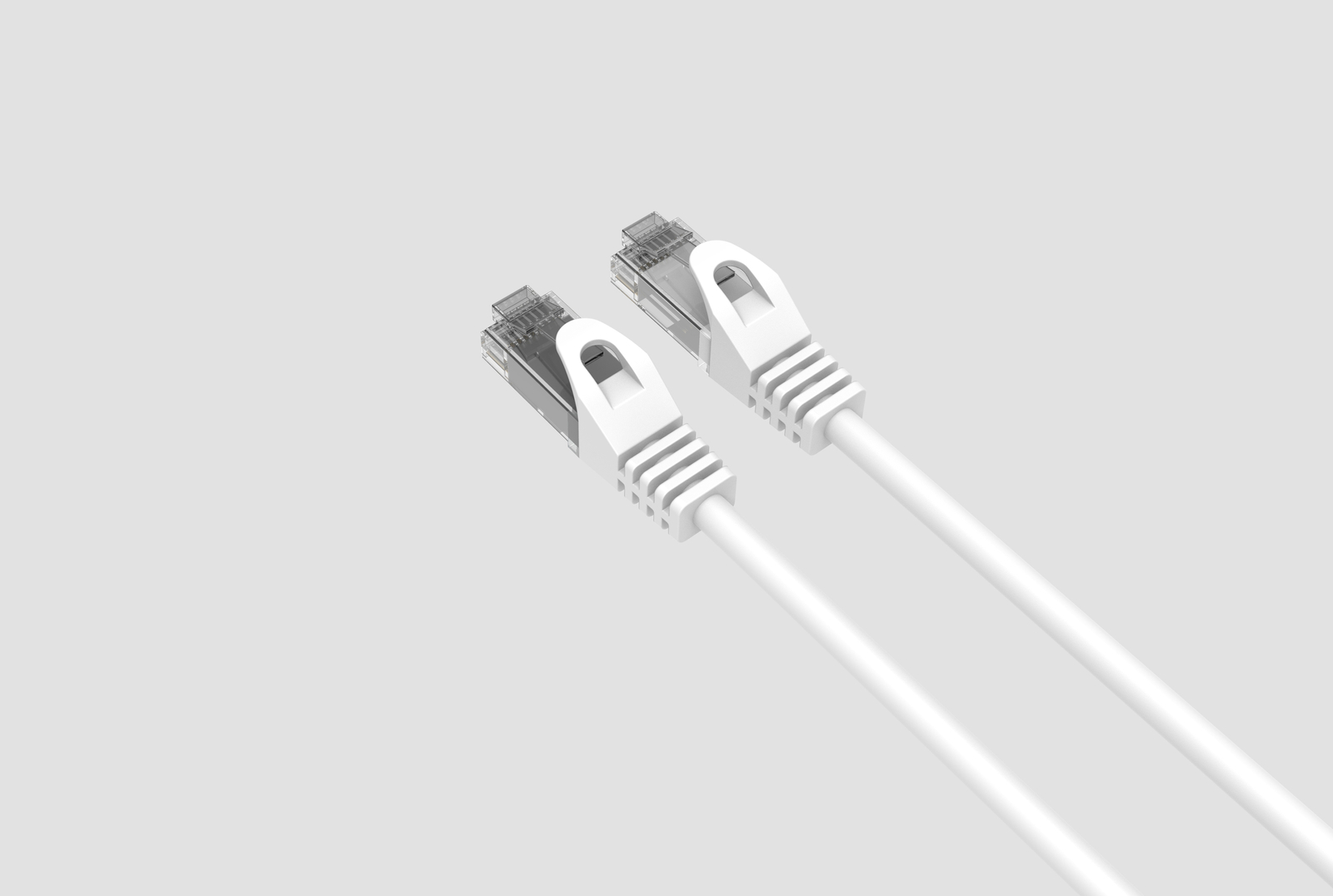CAT6 Slim Ethernet Patch Cable White 2FT 50 PACK