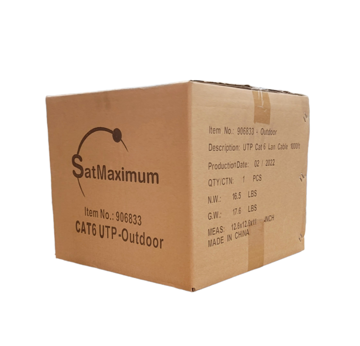 CAT6 1000FT UTP OUTDOOR Ethernet Network Cable 23AWG PE Solid Direct Burial Wire