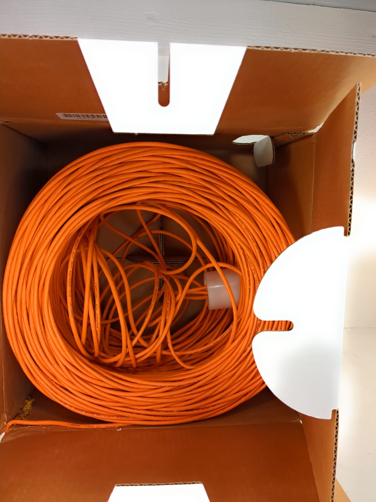 Cat5e Ethernet Cable 1000ft 24AWG Bulk Cat 5e Cord CMR CCA LAN Wire Orange
