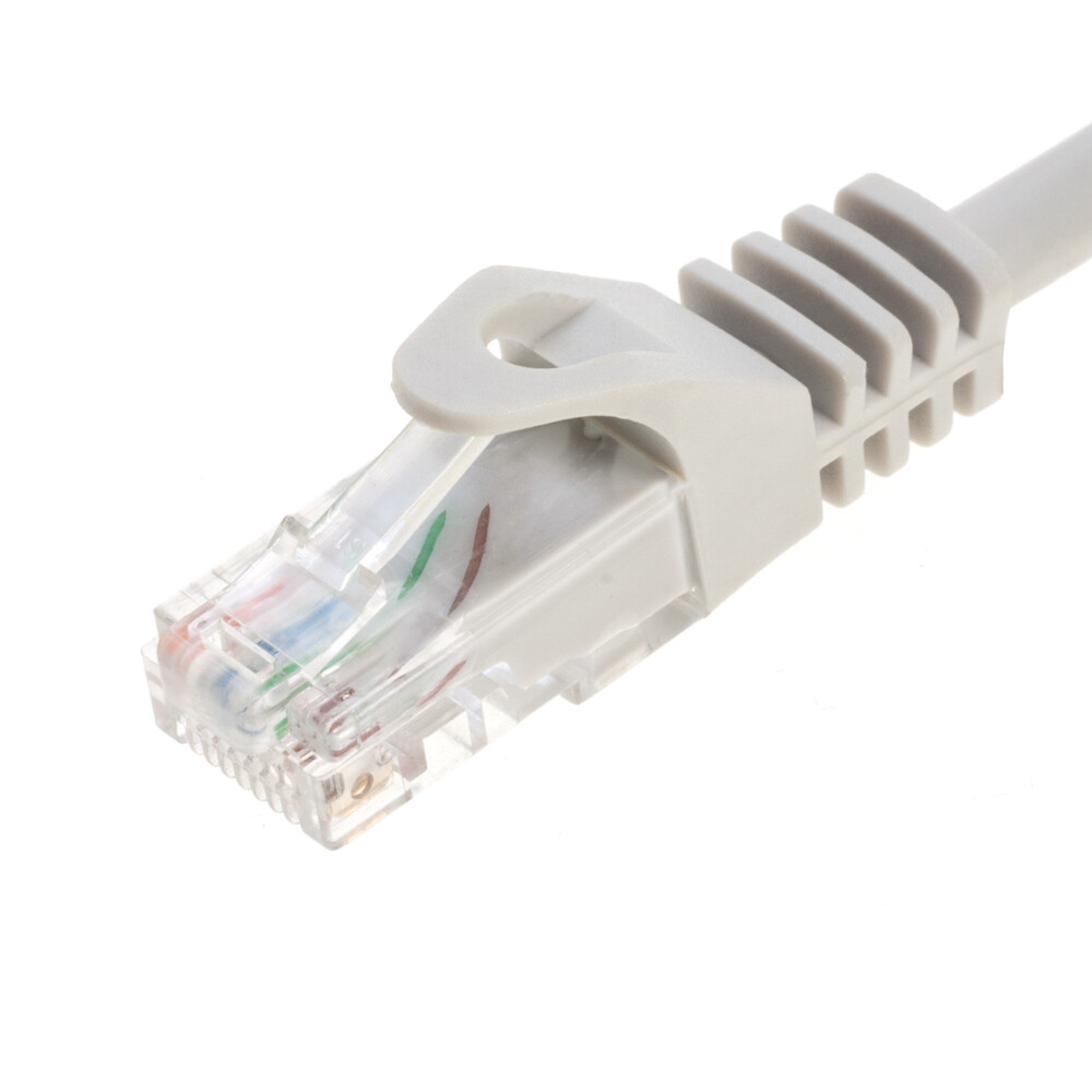 CAT6e / CAT6 Network Patch Cable RJ-45 Ethernet LAN Cable Gray 25FT – 200FT LOT