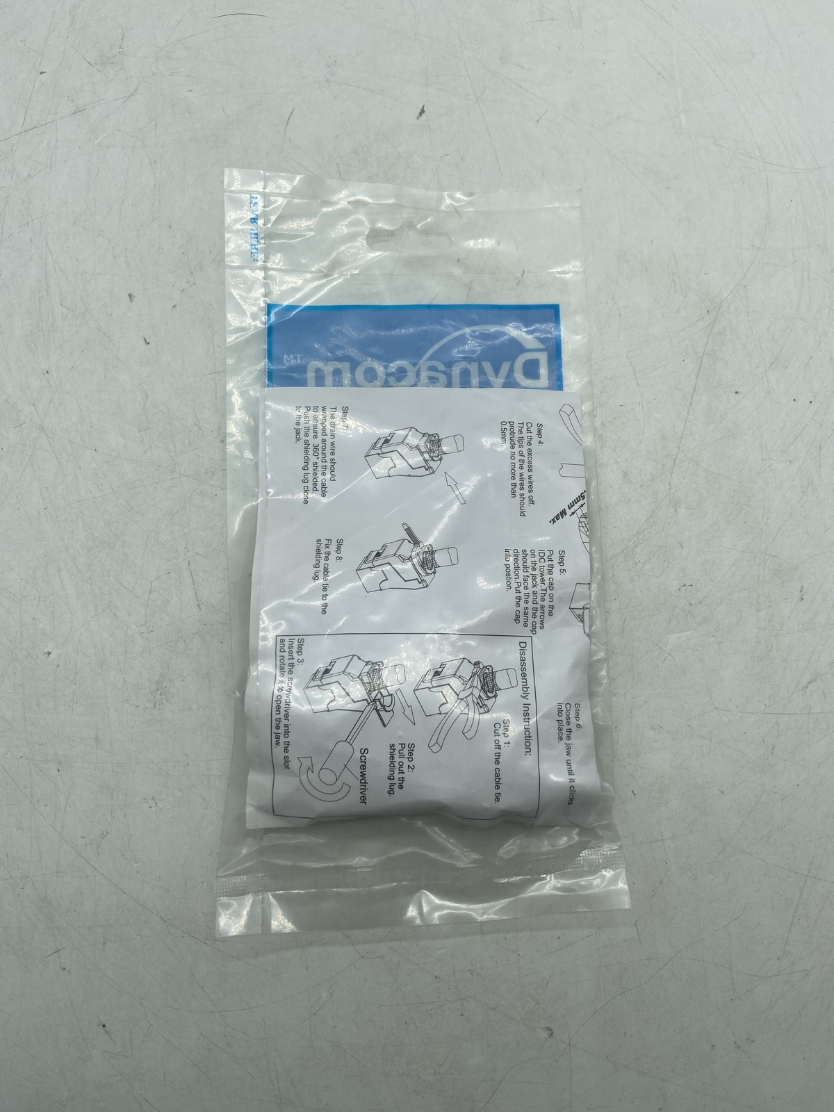 New Sealed Dynacom 10606AS Sheilded Cat6A Data Jack Free Shipping