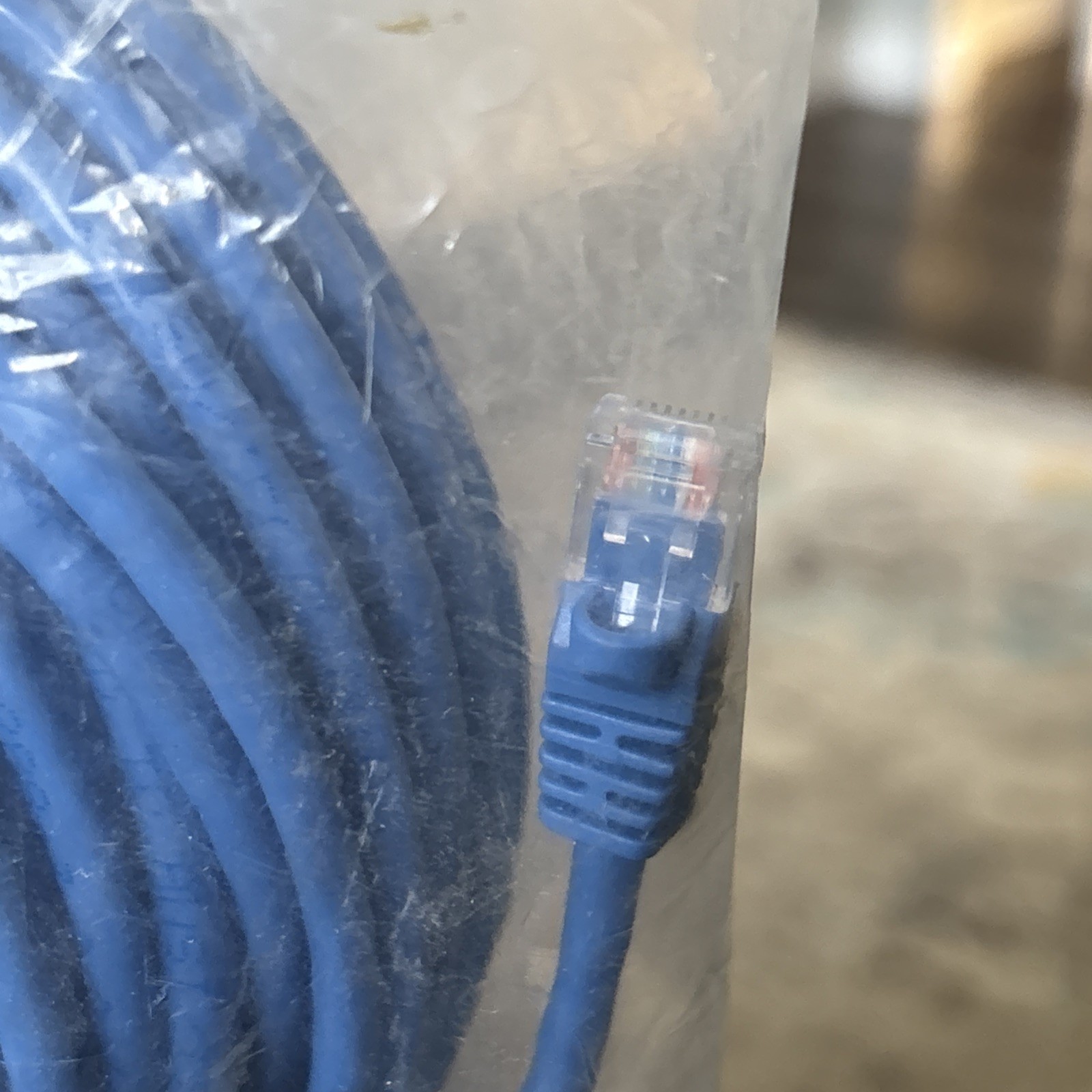 Cat5e Ethernet Patch Cable RJ45 Stranded 350Mhz UTP Copper Wire 24AWG 100ft Blue