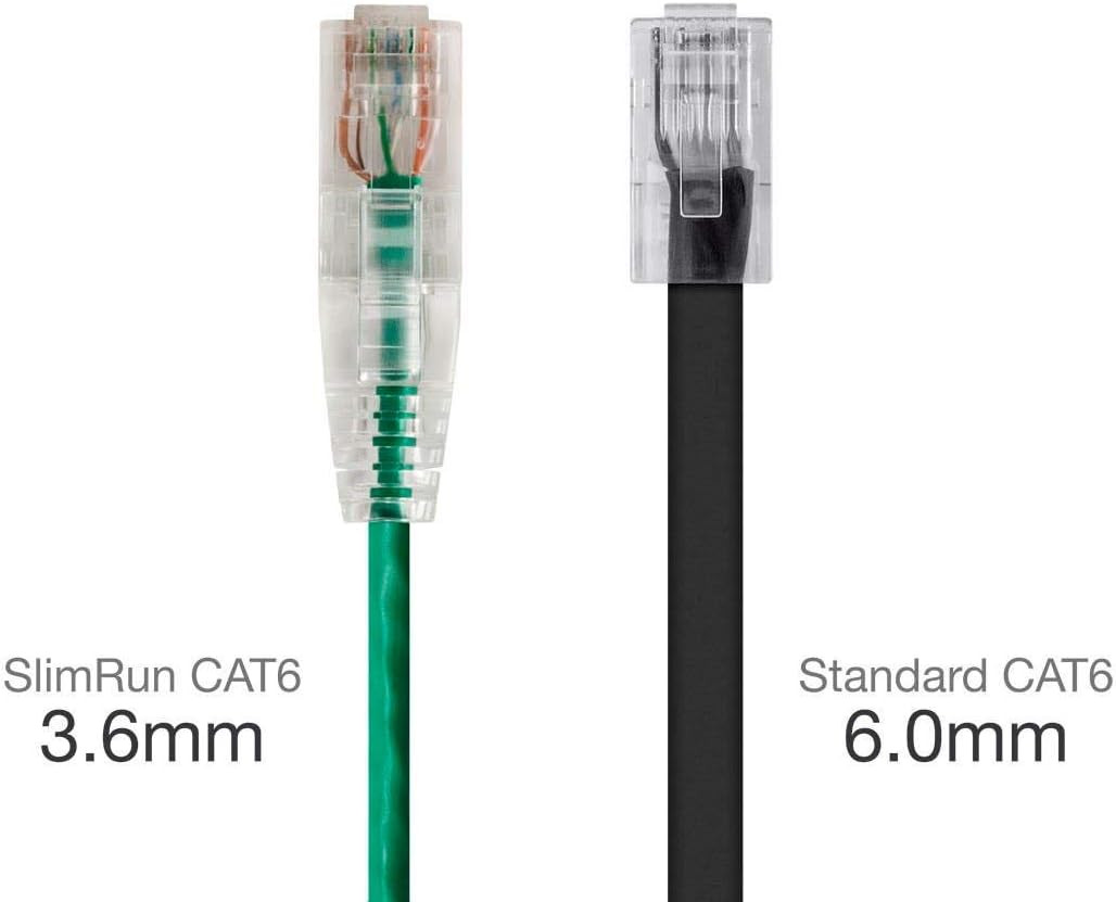Cat6 Ethernet Patch Cable – Snagless, Stranded, 550Mhz, UTP, CMR Rated, 28AWG, 1