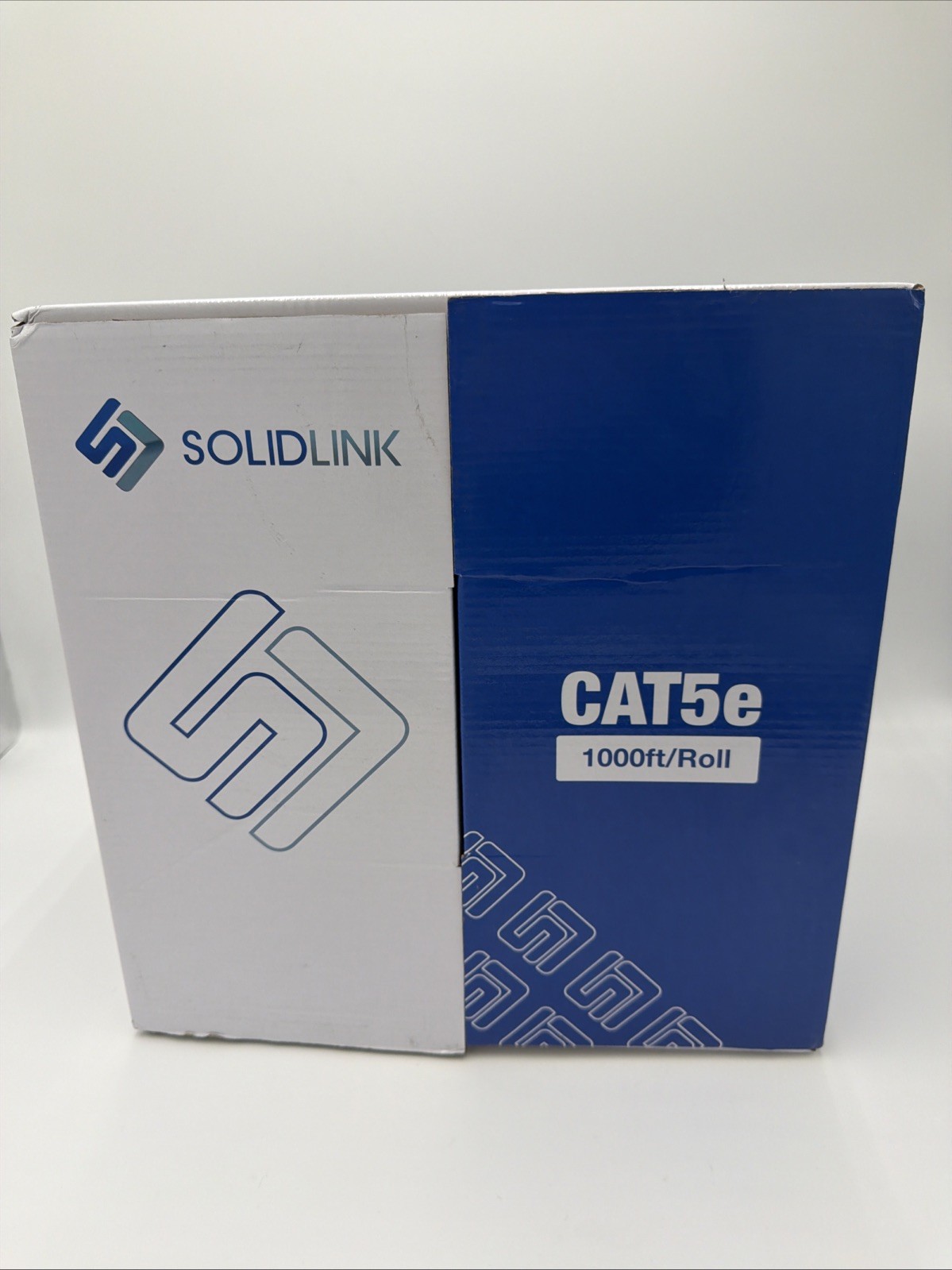 CAT5e Ethernet Cable 1000ft 24AWG Solid CCA UTP Network LAN Wire White Box