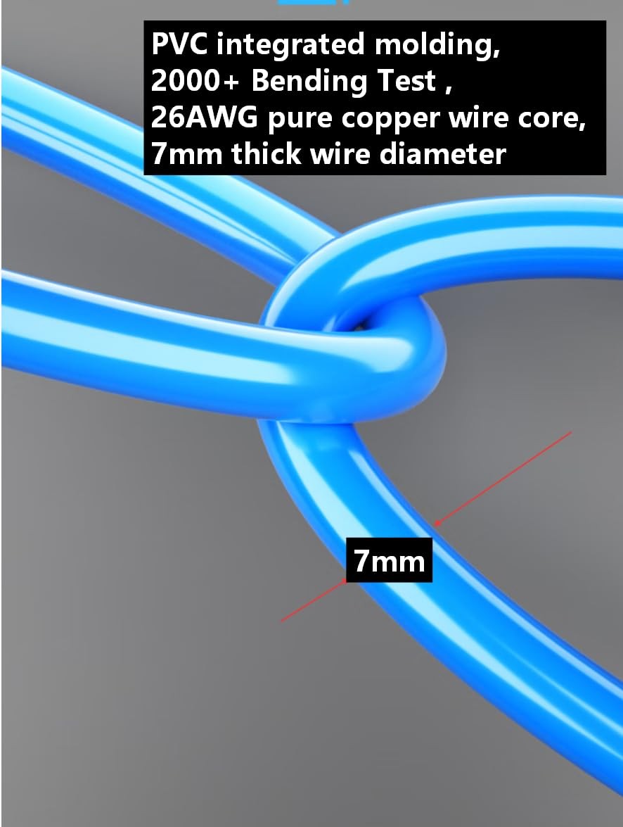 2 PCS 90 Degree Right Angle Down Cat 6A SFTP Shielded Network Cable 6.4 FT