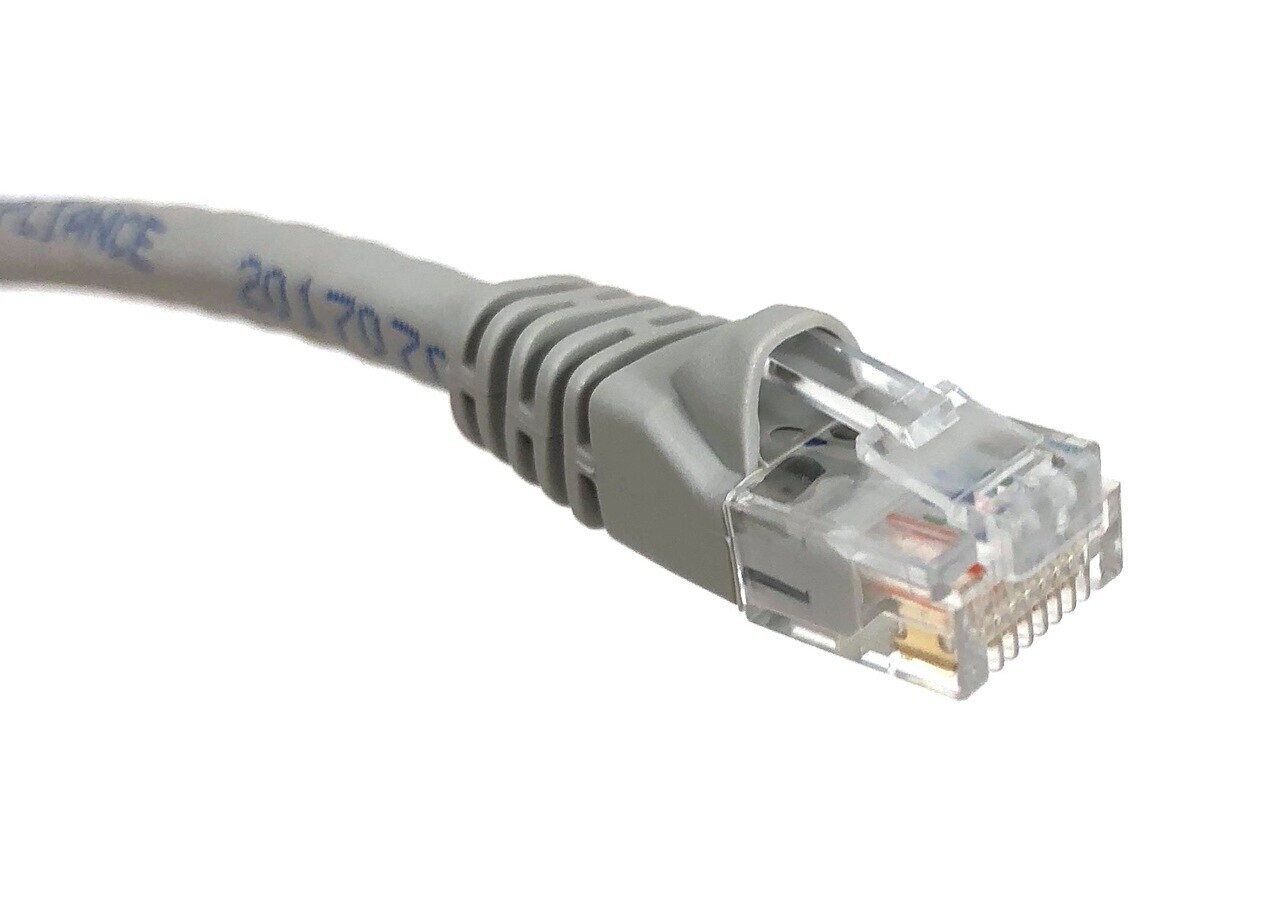 10 PACK LOT 1FT CAT6 Ethernet Patch Cable Gray RJ45 550Mhz UTP 0.3M