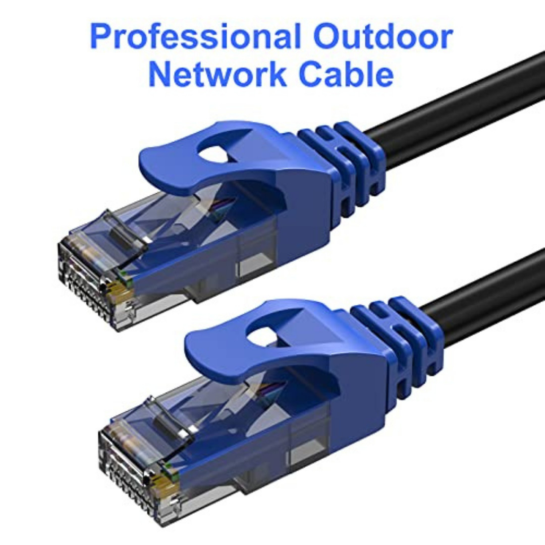 Cat6 Outdoor Ethernet Cable In-Ground Heavy Duty Direct Burial 24AWG CC…