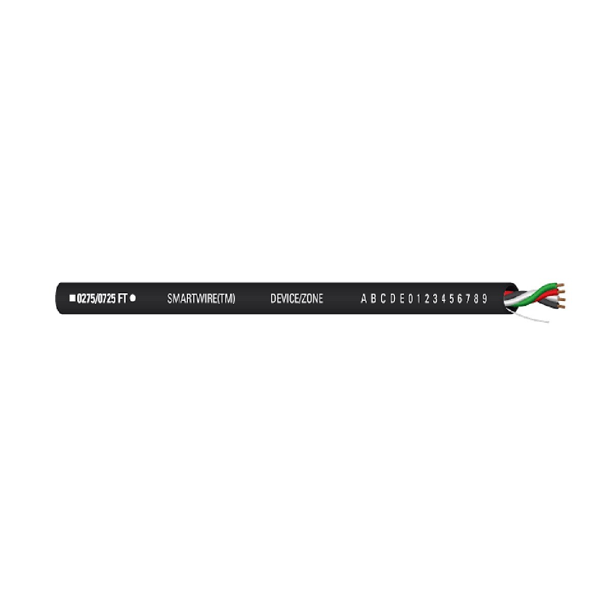 Windy City Wire 004380-110 22 AWG 4 Conductor Non-Shielded Plenum Black Jacket