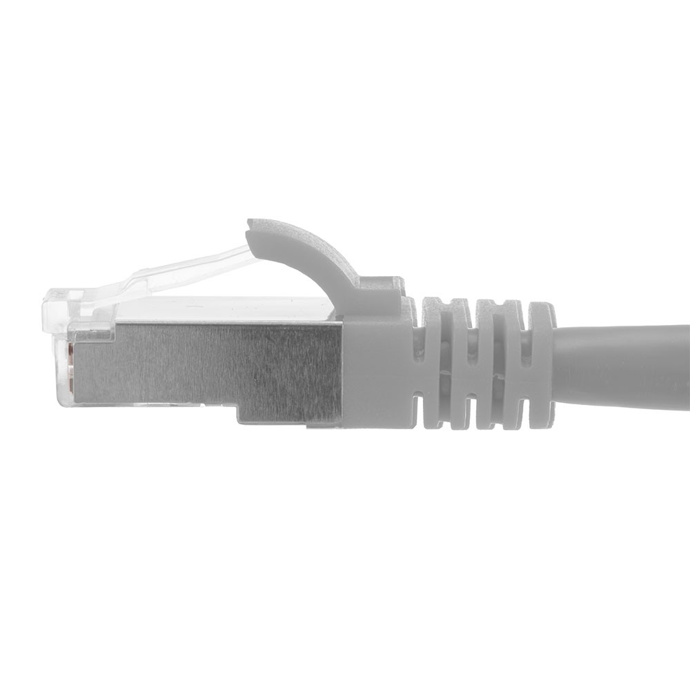 Ethernet Patch Cable CAT6A, S/FTP, 26AWG, 1 Ft, 5 pack, Gray