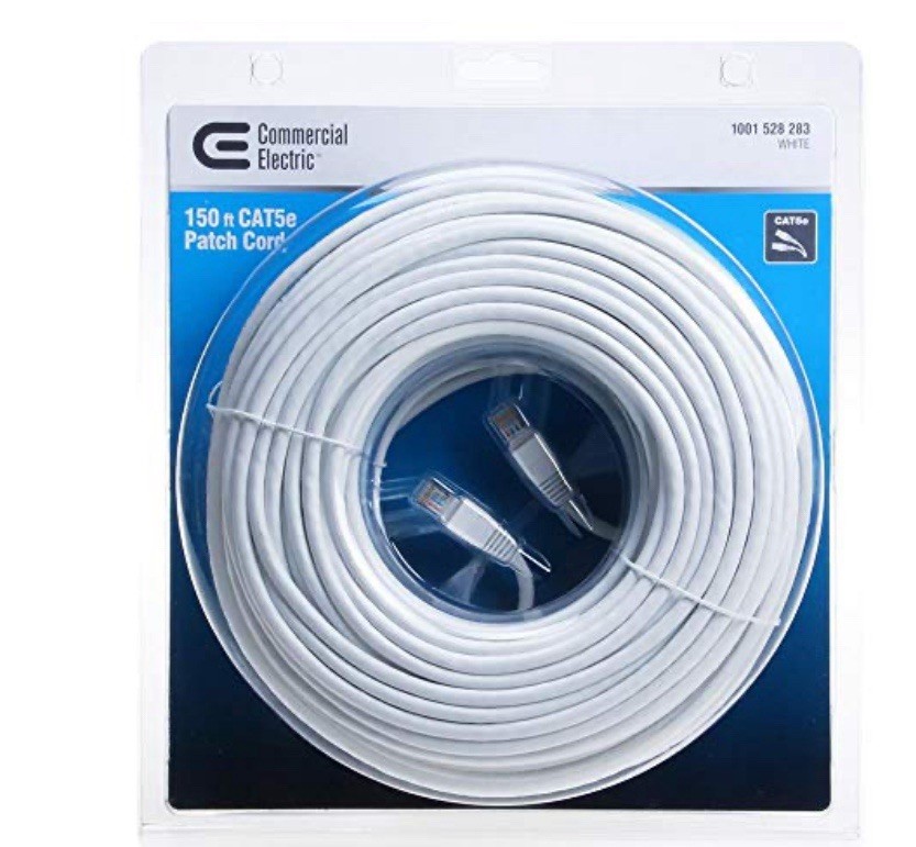 150 Ft. Cat5e UTP Ethernet Cable, White