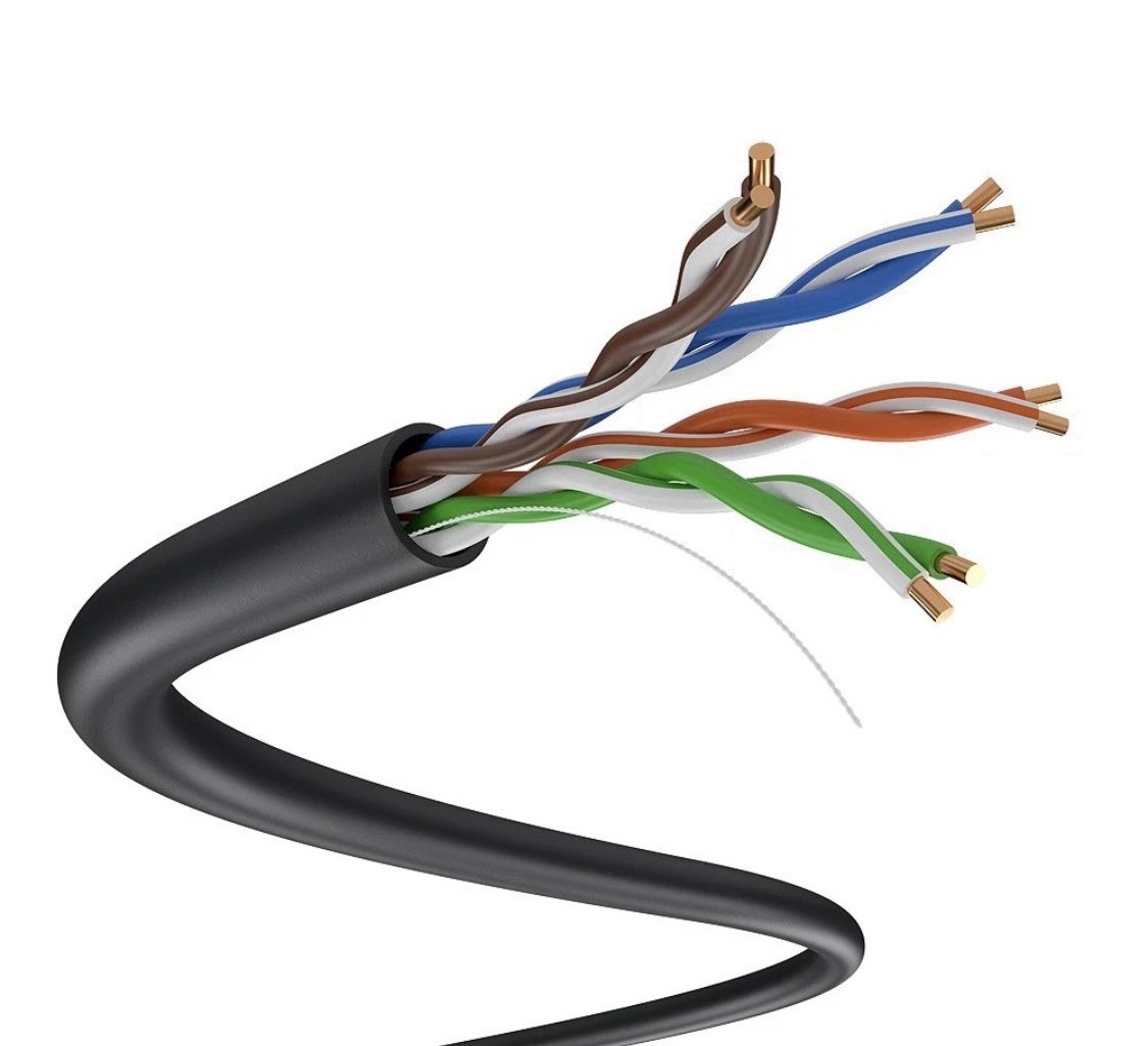 CAT5e Ethernet Cable 1000ft 24AWG Solid CCA UTP Network LAN Wire White Box