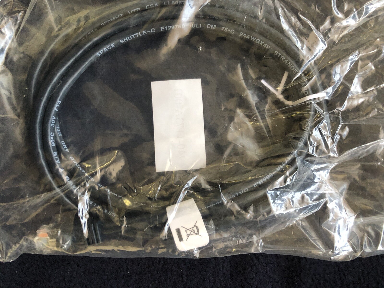 X2 Each = APC 940-1173A-001 Cable Cat 5E Snagless 7′ RJ45 BLK ROHS