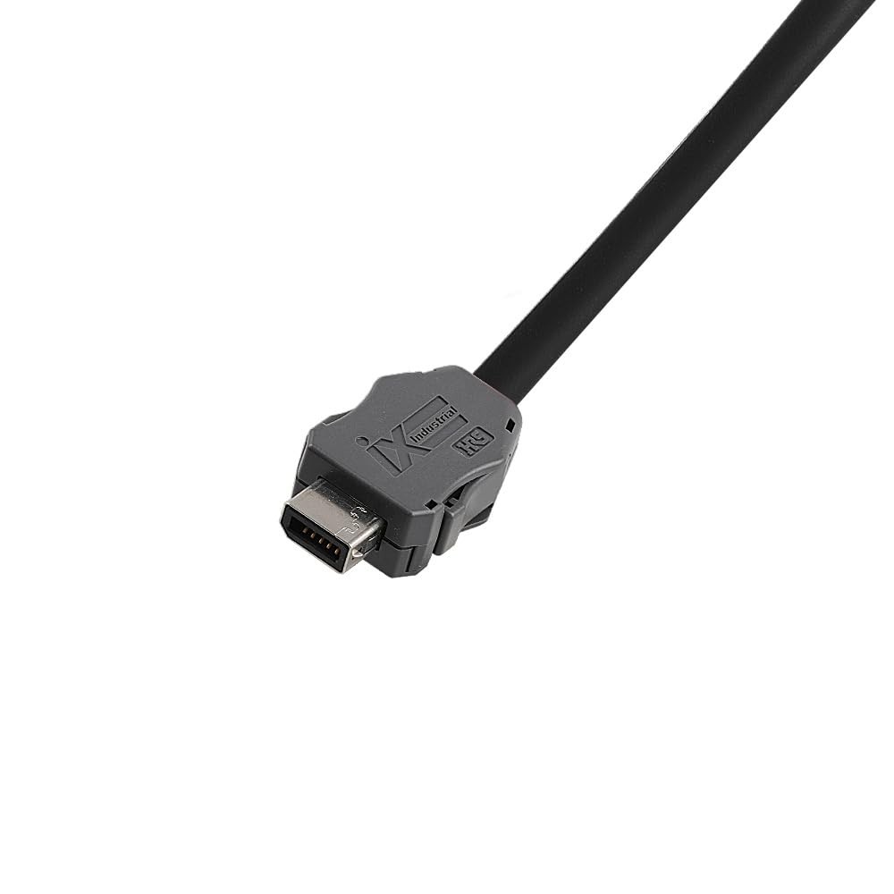 3.3FT IX Industrial Cable IX30G-A-10S-CV(7.0) A Key RJ45 for PLC Machine Vision