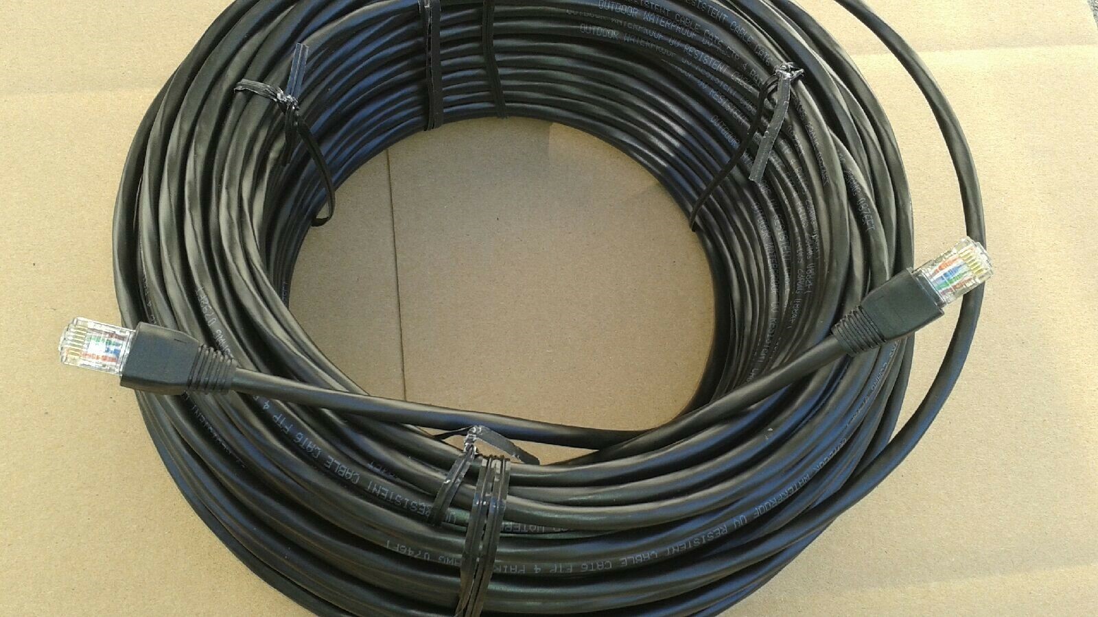 500ft  CAT-6 SHIELDED Outdoor Indoor Ethernet Cable UV Direct bury RJ45 Cable