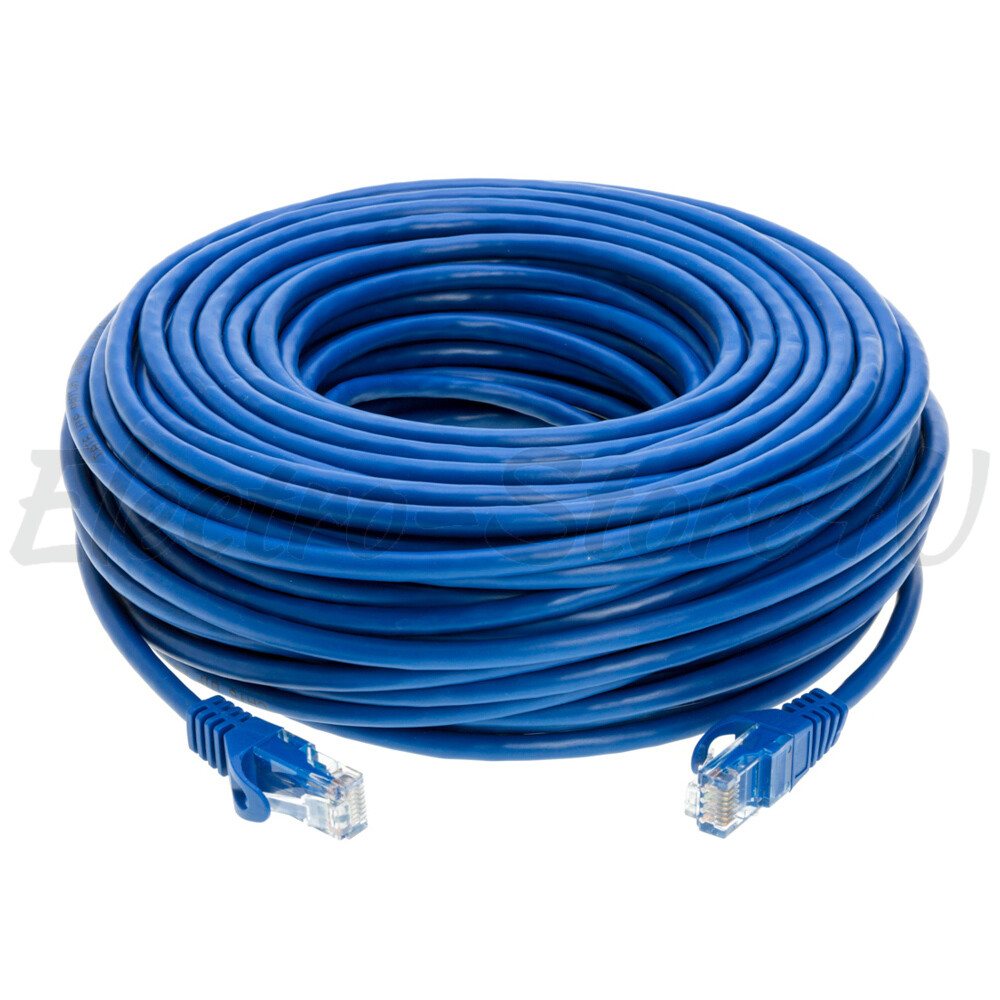 Cat5e Ethernet Patch Cable Blue 1.5 3 5 6 7 10 15 20 25 30 50 75 100 200 FT Lot