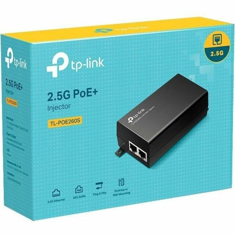 TP-Link TL-POE260S – 2.5G PoE+ Injector Adapter (TLPOE260S)