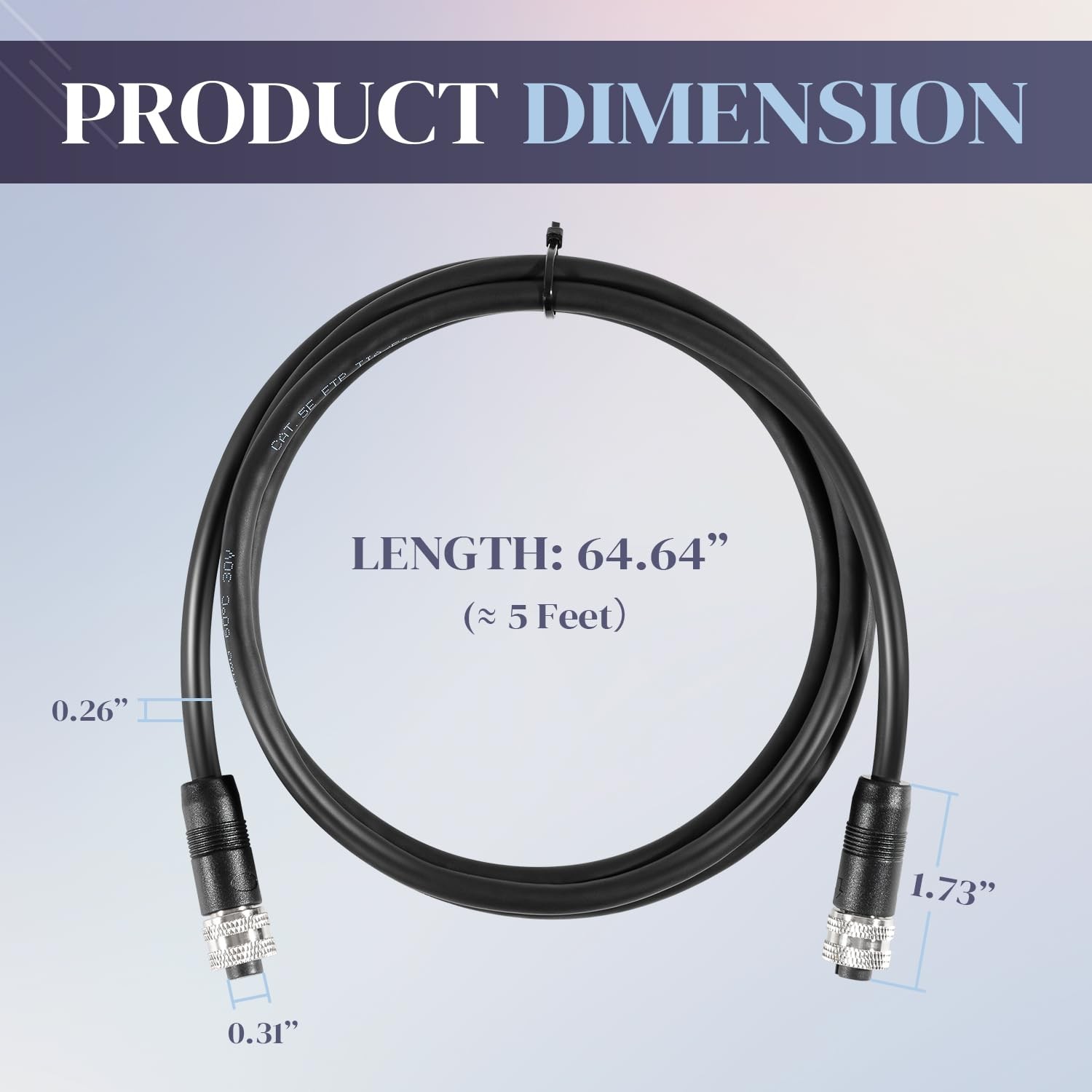 usvehj 720073-6 Ethernet Cable AS EC 5E, 5-Foot Ethernet Cord, for Humminbird…