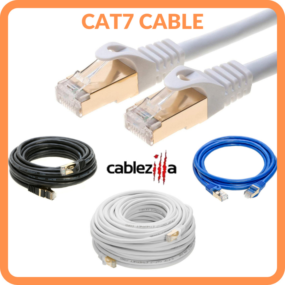 Cat7 Cable Ethernet Network High Speed Patch Cord RJ45 Cat 7 Internet Wire LOT