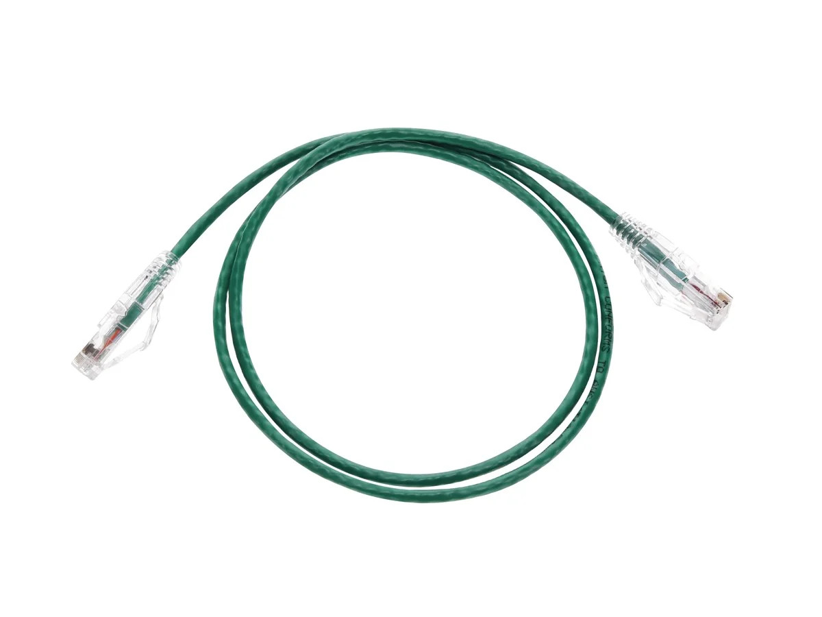 Monoprice Cat6 Ethernet Patch Cable – 3 feet – Green | Snagless RJ45 Stranded