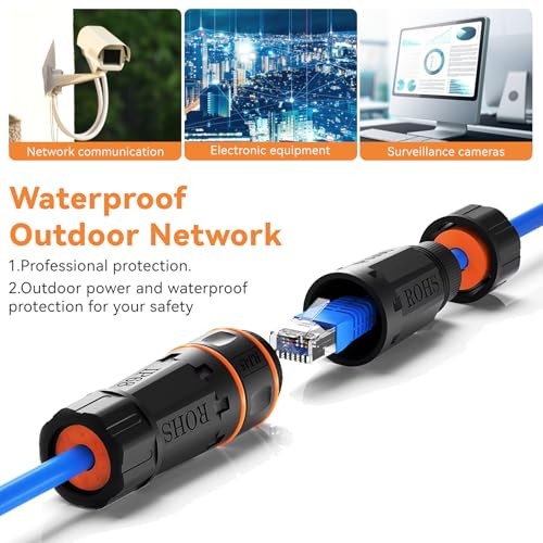IP68 Waterproof Ethernet Coupler for Starlink Cable, IP68 Waterproof to Female