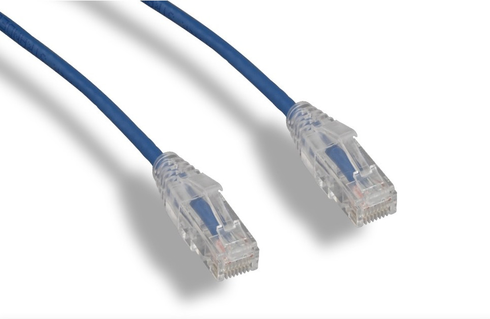Slim Cat 6a 10G UTP Patch Cable 28 AWG 1ft 2ft 3ft 5ft 7ft 10ft lot size 1 & 5