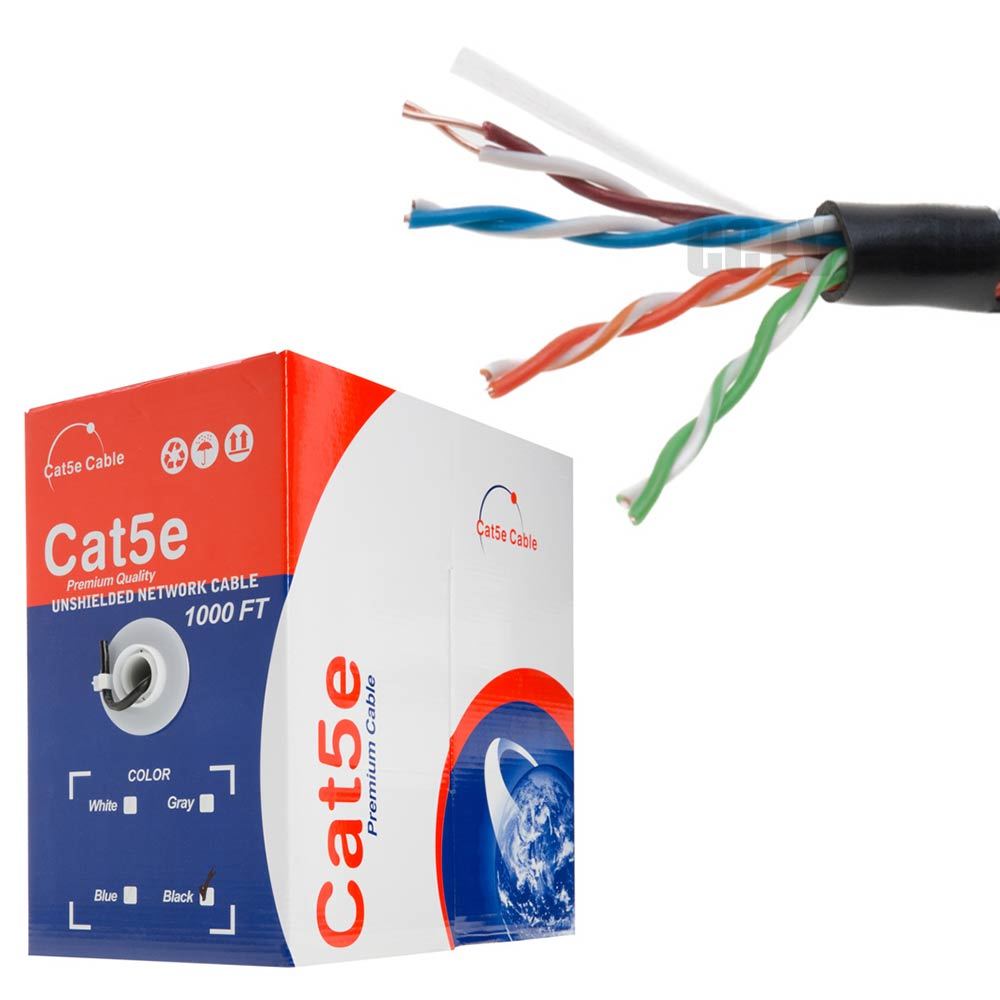 500ft CAT5e or CAT6 Ethernet Cable Professional Network UTP CCA High Speed