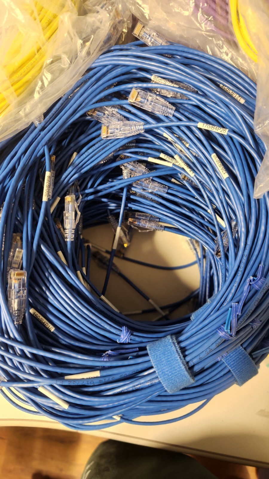 10 Pack of Leviton Berk-Tek TekPatch Mini-6 28AWG Patch Cable