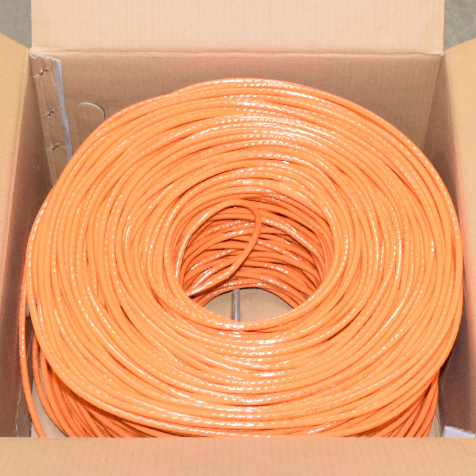 1000FT CAT6 UTP Solid 23AWG 550MHz CMR Riser CCA Network Ethernet Cable Orange