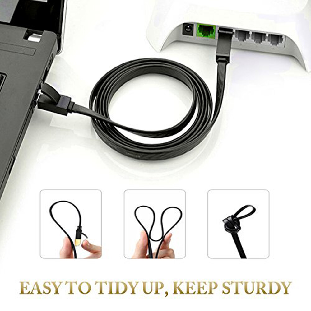 PREMIUM Ethernet Cable CAT8 7 Ultra High Speed 40Gbps LAN Patch Cord 3-100ft Lot