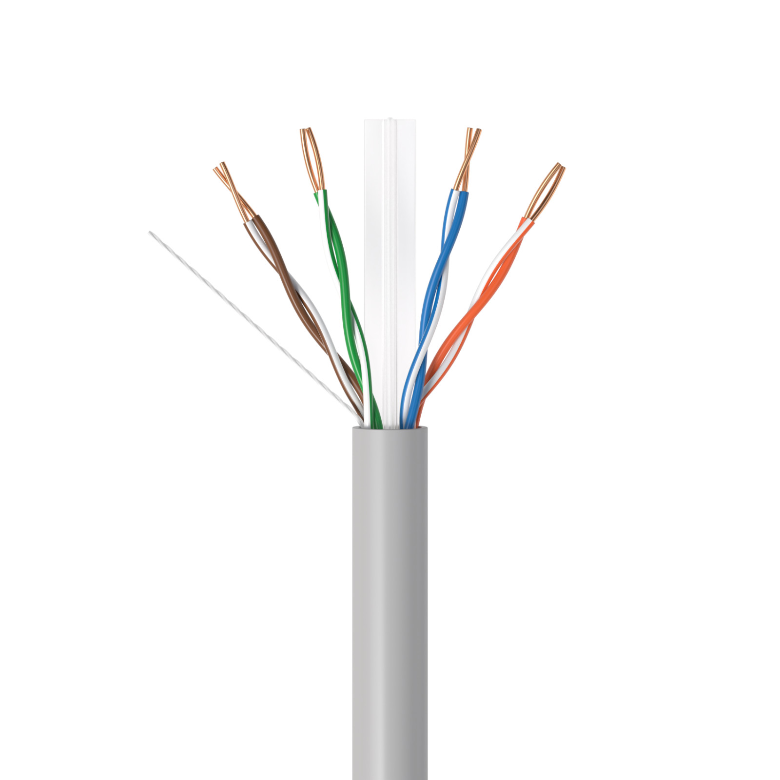 1000FT CAT6 Gray UTP Solid Ethernet Cable 23AWG RJ45 LAN Network Bulk Wire