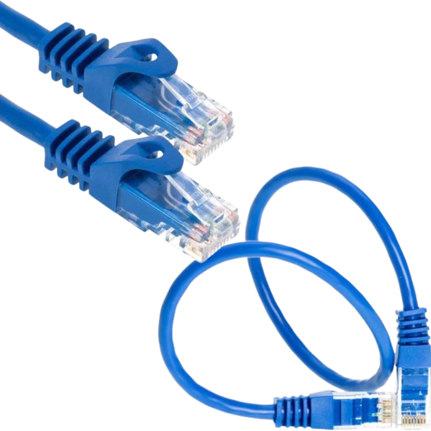 30ft Cat6 Patch Cord Cable Ethernet Internet Network LAN RJ45 UTP Blue