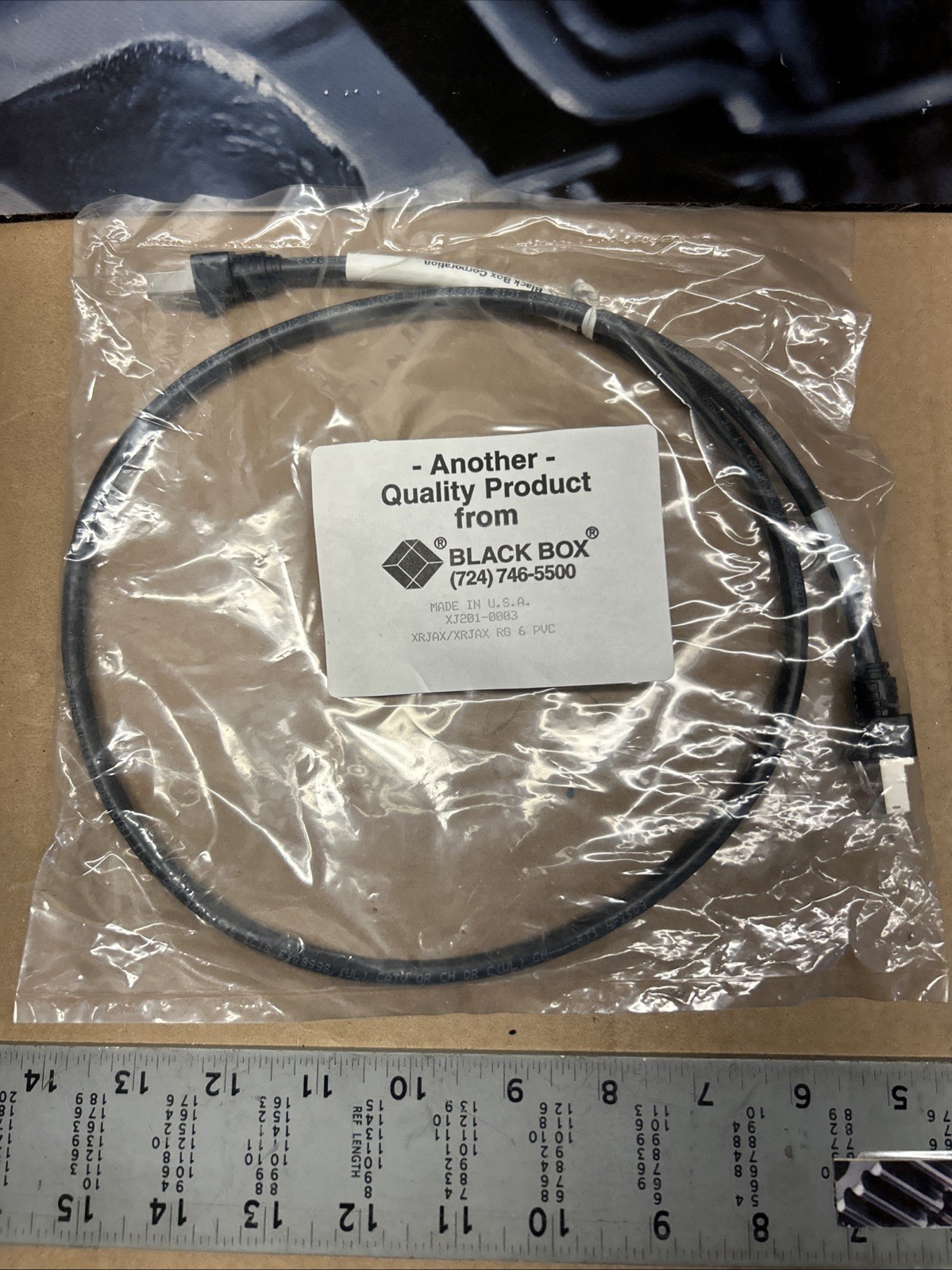 NEW! BLACK BOX XJ201-0003 Patch Cable (3m) MULTIPLE IN STOCK_WARRANTY_FAST SHIP!