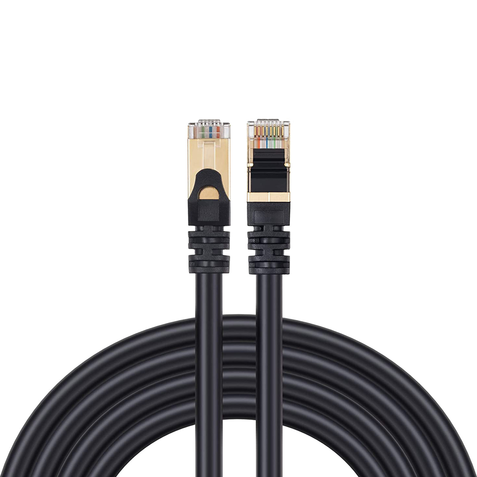 CAT7 Ethernet Cable Copper Patch Cord LAN S/FTP Shielded Wire Gaming 6-200FT Lot