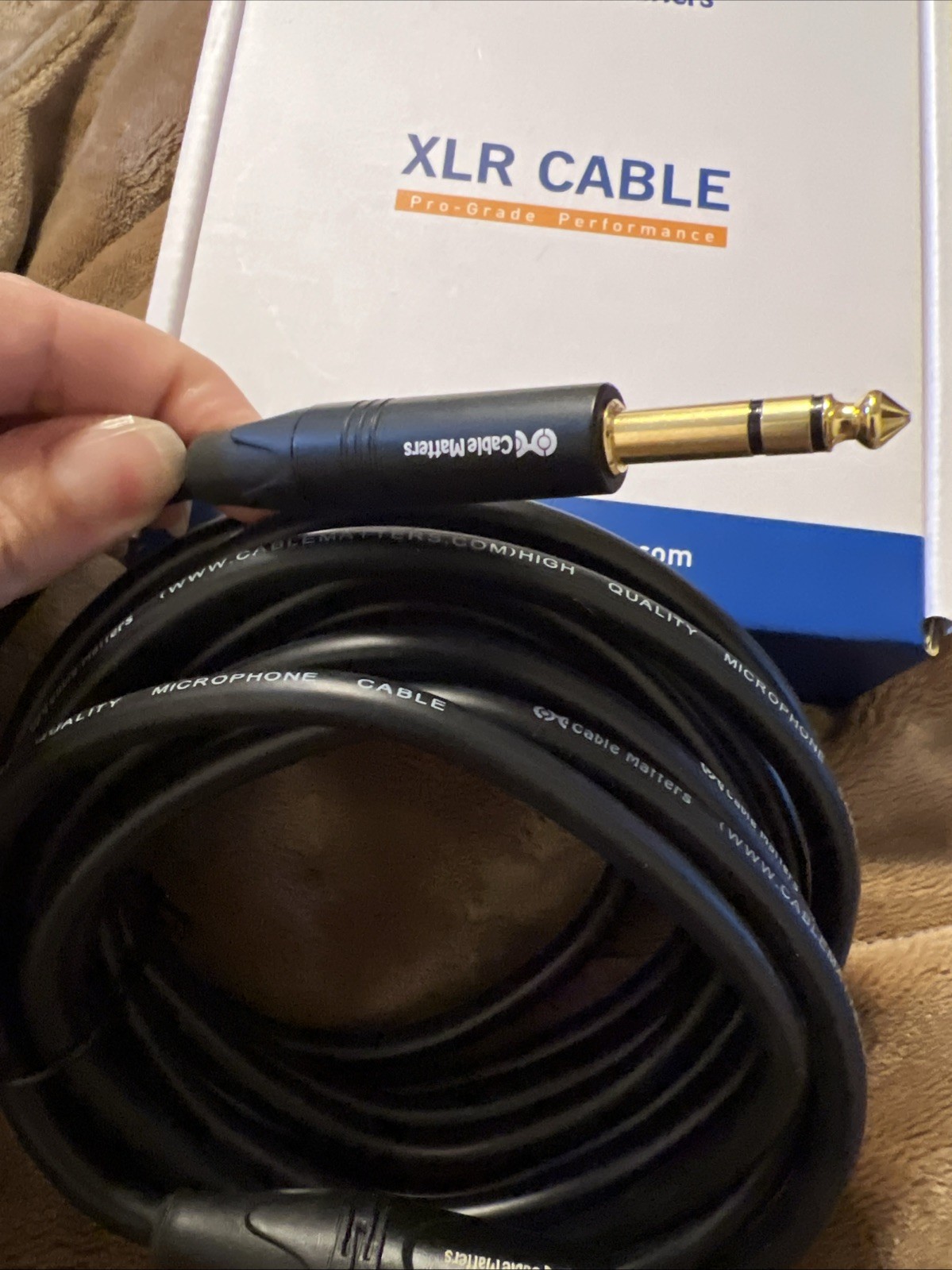NEW Genuine Cable Matters 6.35MM TRS XLR MALE 2 M Balanced Cable – 15 ft Length