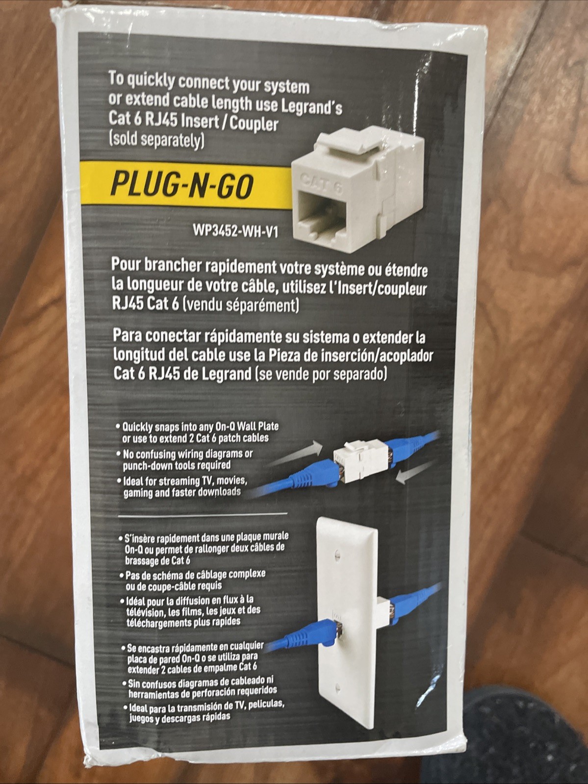Cat 6 Patch Cable 100ft. Legrand AC3610BEV1 Ethernet Speed Cable