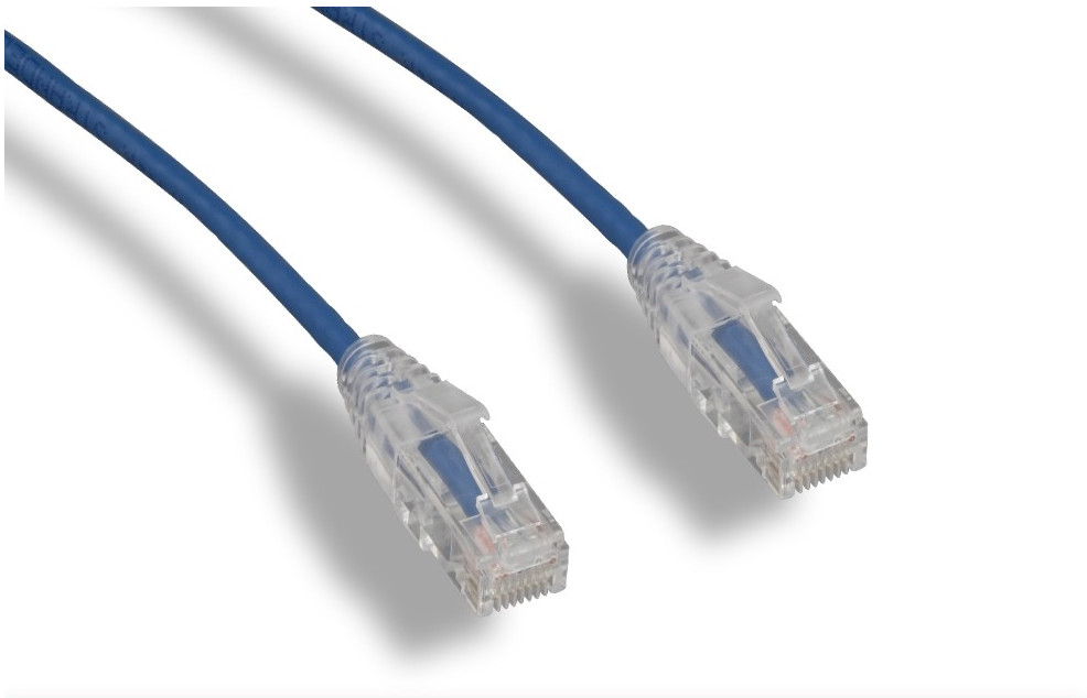 Slim Cat6 UTP Patch Cord Cable 3.6mm OD 1ft 2ft 3ft 5ft 7ft 10ft lot of 1, 5,10