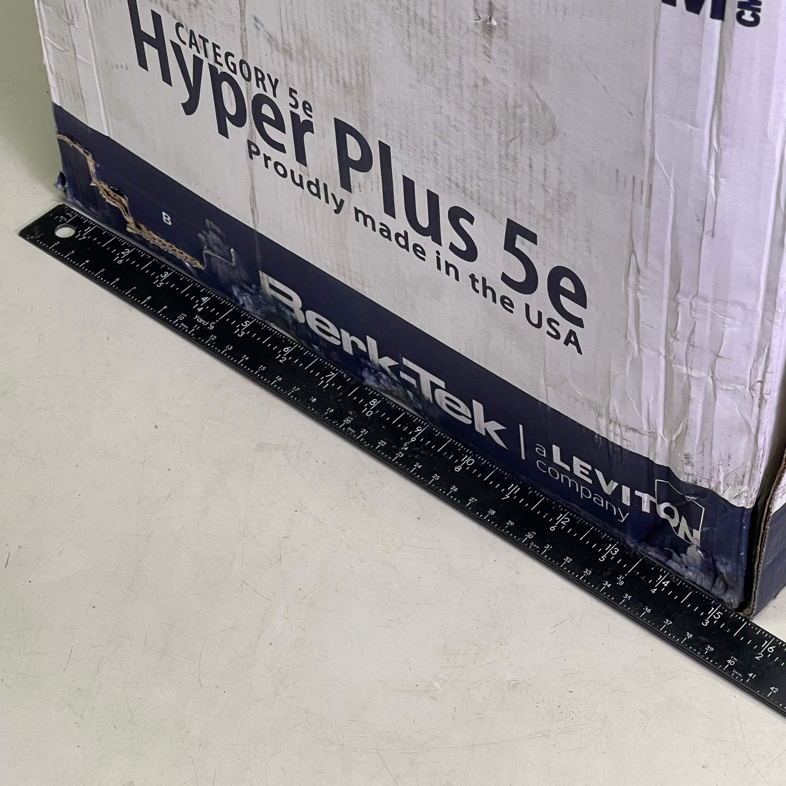BERK-TEK Hyper Plus 5e Cat 5e UTP Cable 1000′ Blue 10032227
