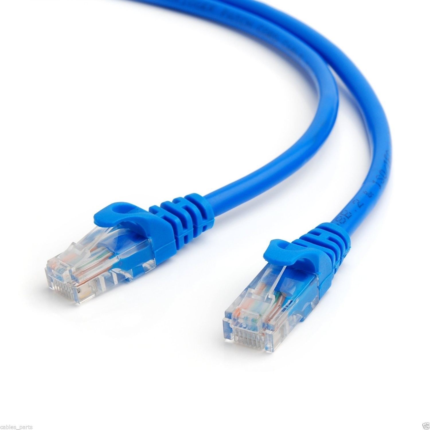 50ft Cat5 Patch Cord Cable 500mhz Ethernet Internet Network LAN RJ45 UTP Blue US