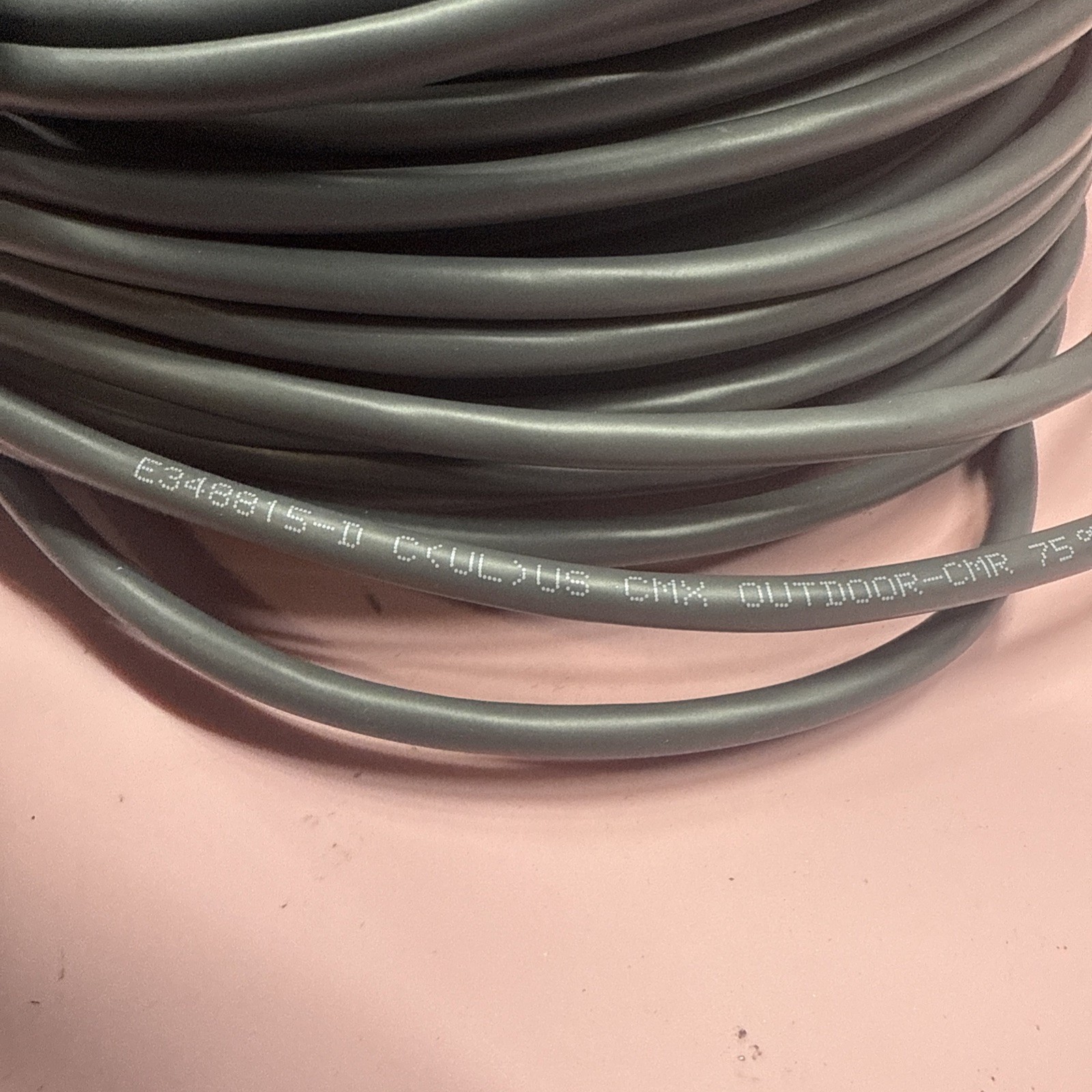outdoor cmr ethernet cable 26 awg unknown length see pics