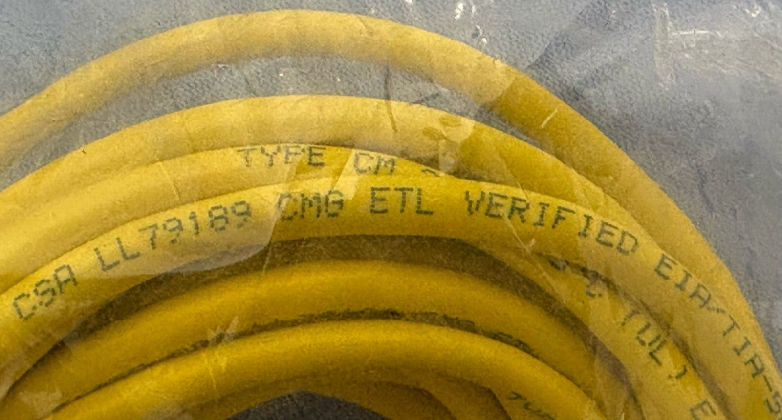 *LOT OF 10* Cat 5E 25FT Ethernet Cable EIA/TIA RJ45 TSB-40A 50U