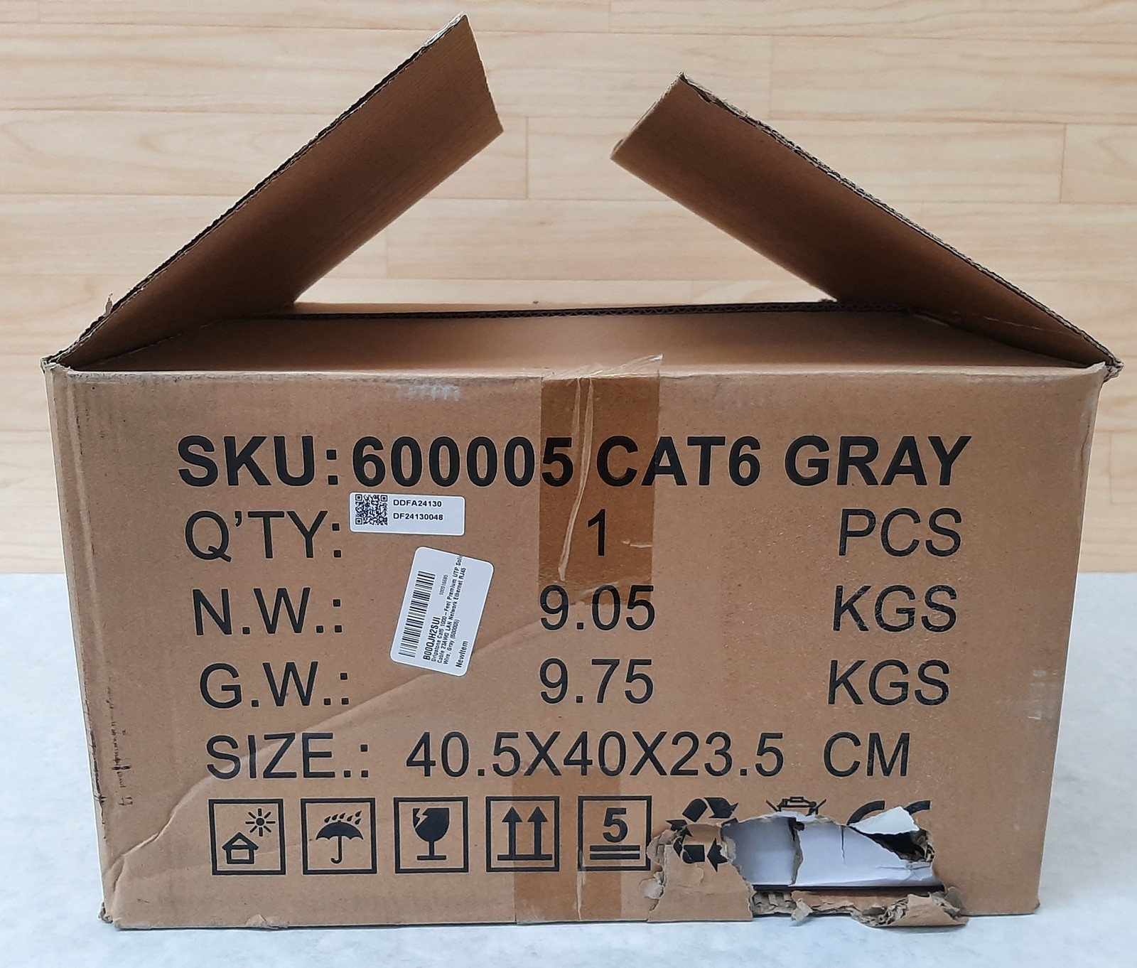 Dripstone 1000 Ft Roll CAT6 UTP Cable 4Pair 23AWG 1/0.57mm CCA PVC Jacket Gray