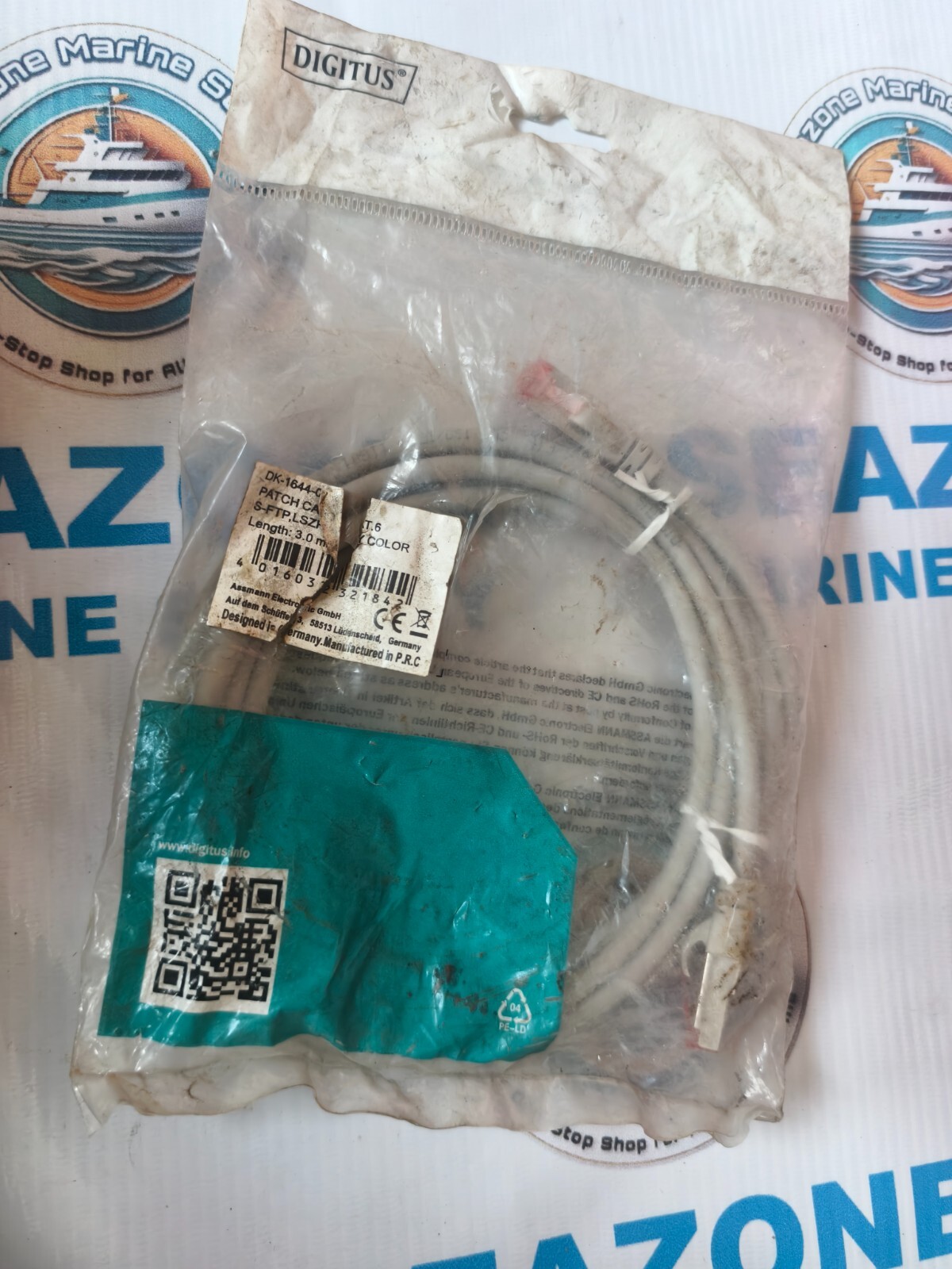 Digitas DK-1644-030 Patch 3.0 Meter Cable CAT6 S-FTP LSZH Grey Color