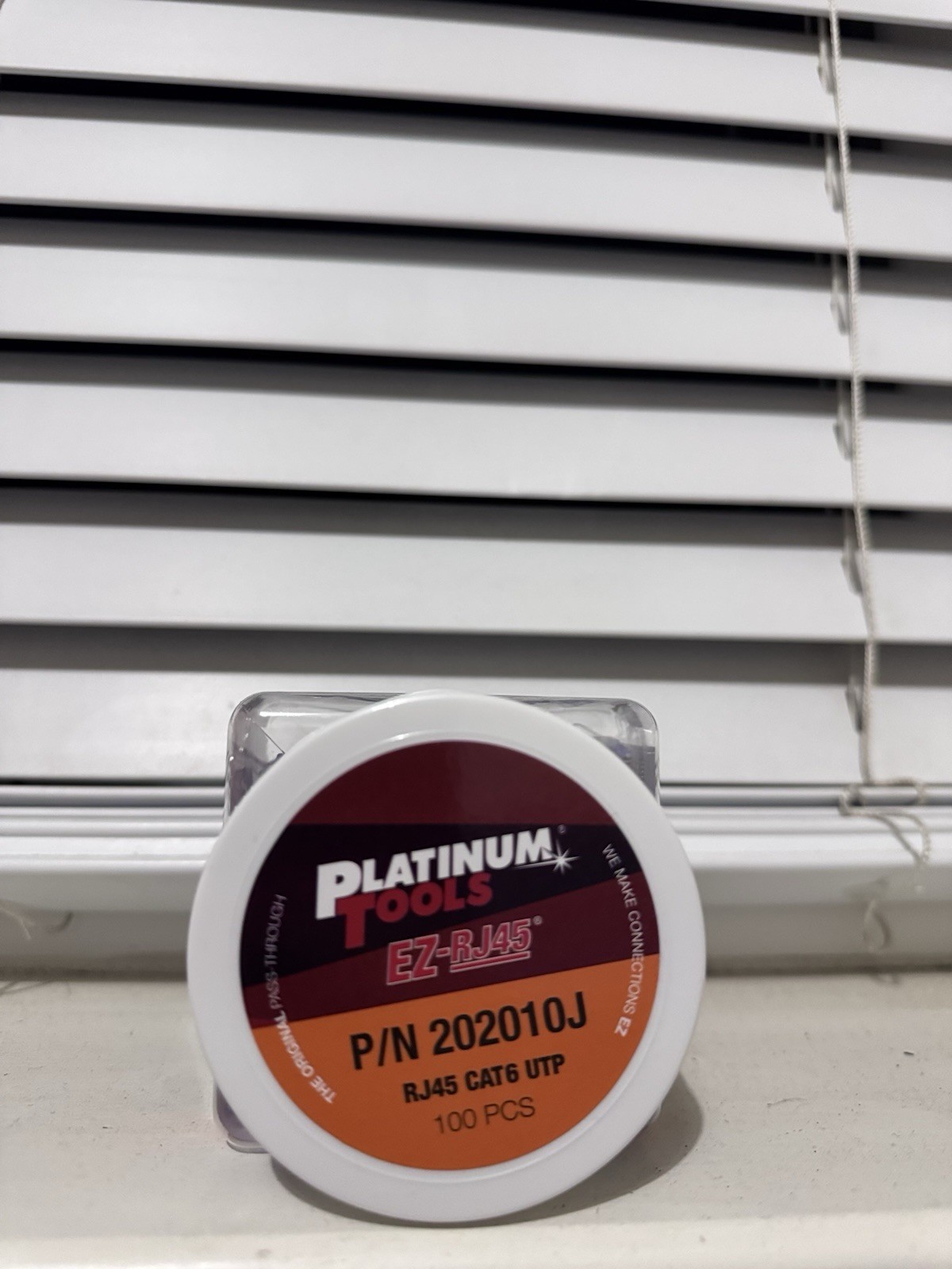 Platinum Tools 202010J EZ-RJ45 Cat6+ Connecters, Jar of 100