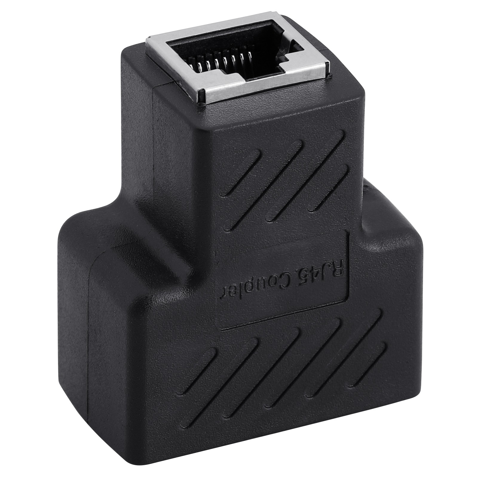 RJ45 Splitter Adapter 1 to 2 Ways Dual Female Port CAT5/6/7 LAN Ethernet Cable
