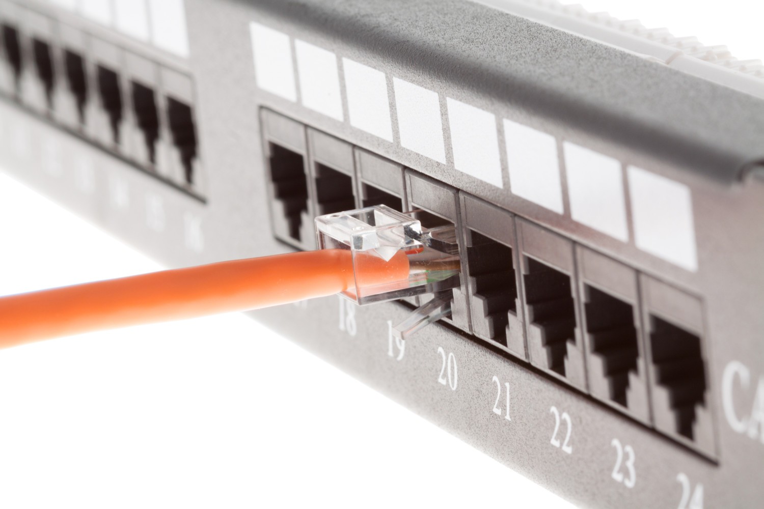 CAT6 Ethernet Patch Cable, Non-Booted, 3 Foot, Orange – Lifetime Warranty